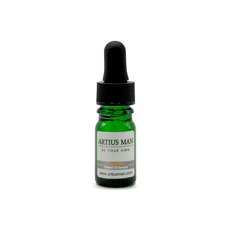 Artius Man Citrus Fire Beard Oil Sample Dark Slate Gray