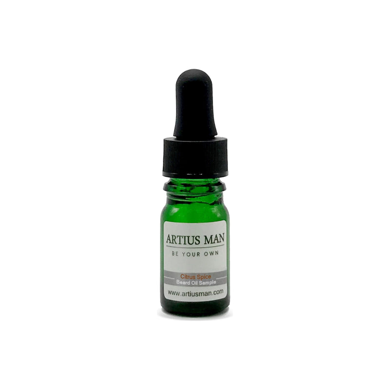 Artius Man Citrus Spice Beard Oil Sample Dark Slate Gray