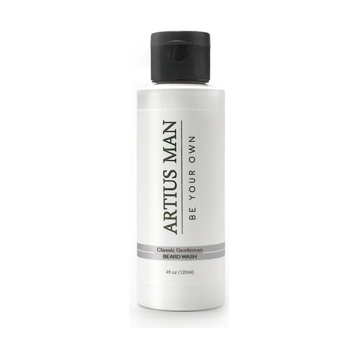 Artius Man Classic Gentleman Sandalwood Beard Wash – Pure Sandalwood Beard Cleanser (4 oz) Light Gray 4 oz.