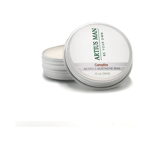 Artius Man Campfire Beard and Mustache Wax Beard & Mustache Wax Light Gray