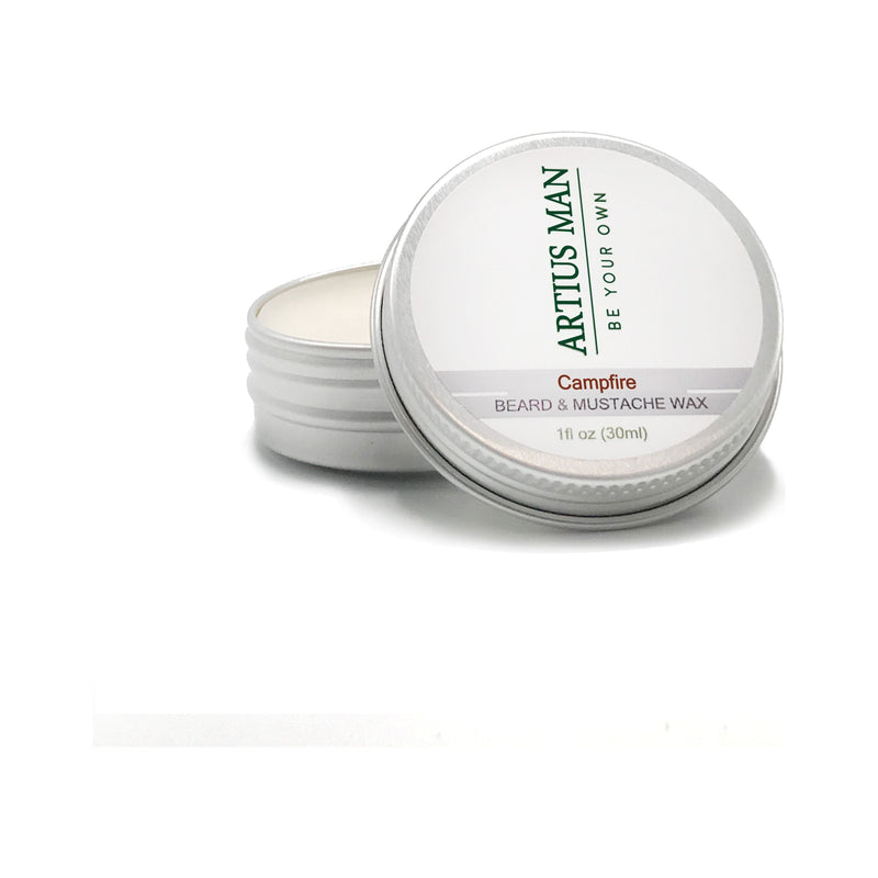 Artius Man Campfire Beard and Mustache Wax Beard & Mustache Wax Light Gray