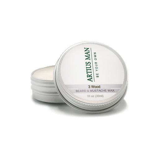 Artius Man 3 Wood Beard Wax Beard & Mustache Wax Light Gray
