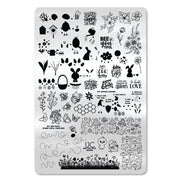 UberChic Beauty Bee-You-Tiful Spring Stamping Plate Lavender