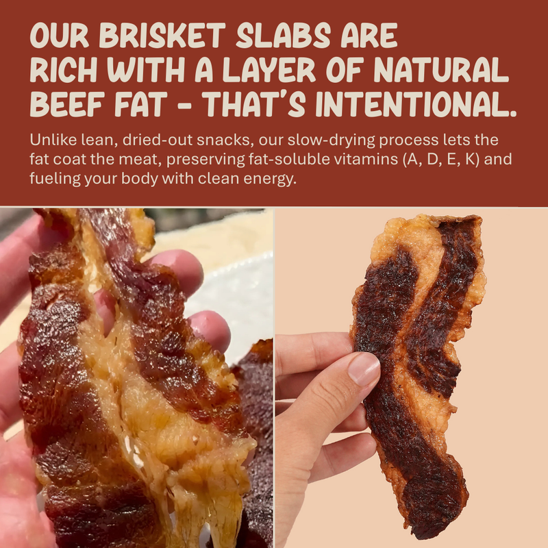 Grazly Beef Brisket Slabs - 100% Grass-Fed & Finished Wheat 1 Pack,3 Pack,5 pack