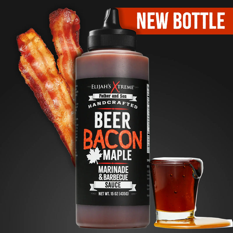 Elijah's Xtreme Beer Bacon Maple BBQ Sauce BBQ Sauce Black