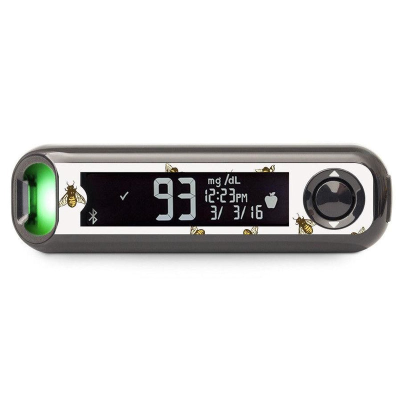 Peelz Bees Bayer Contour© Next One Glucometer Peelz/Stickers Dark Slate Gray