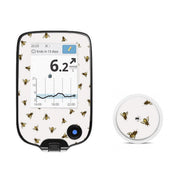 Peelz Bees Freestyle Libre 2 Peelz/Stickers White Smoke Receiver + Sensor