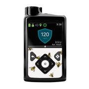 Peelz Bees for Medtronic MiniMed 770G & 780G Peelz/Stickers Black Whole System Peelz (front back + clip),Front Peelz