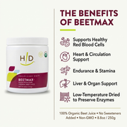 Hallelujah Diet Beetmax - Beet Juice Powder Dehydrated Juice Powder White Smoke
