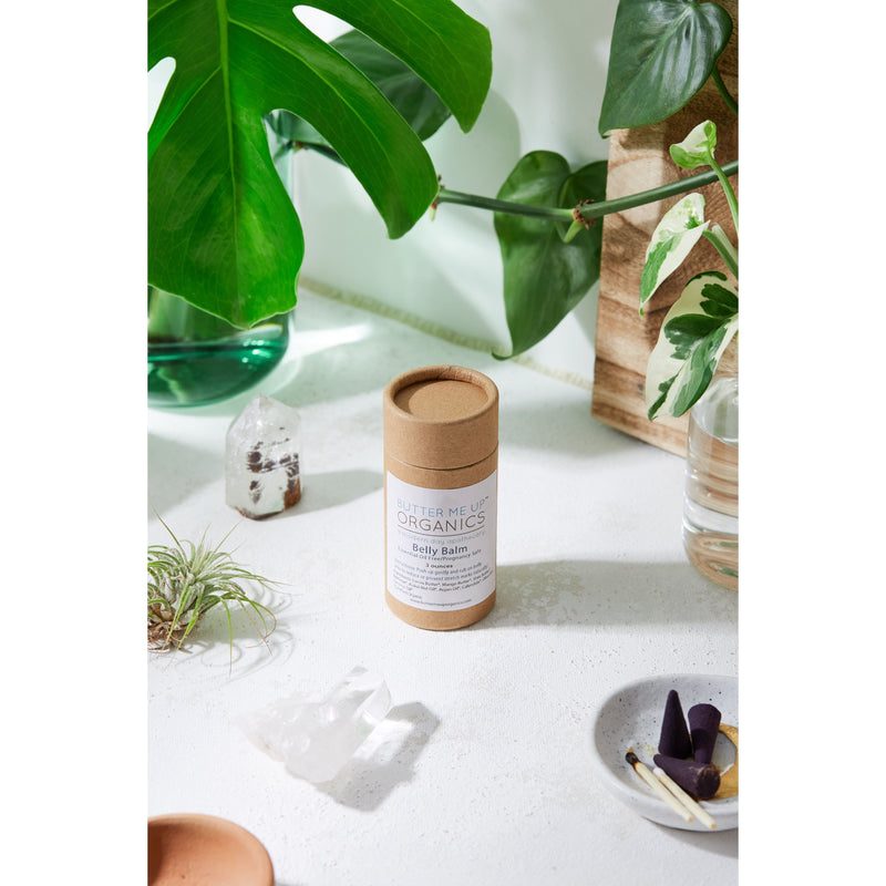 Butter Me Up Organics Belly Balm / Organic Pregnancy Balm / Strech Mark Balm Body, baby Light Gray