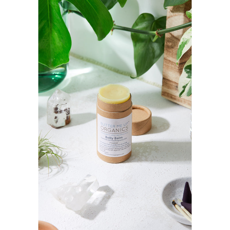 Butter Me Up Organics Belly Balm / Organic Pregnancy Balm / Strech Mark Balm Body, baby Light Gray