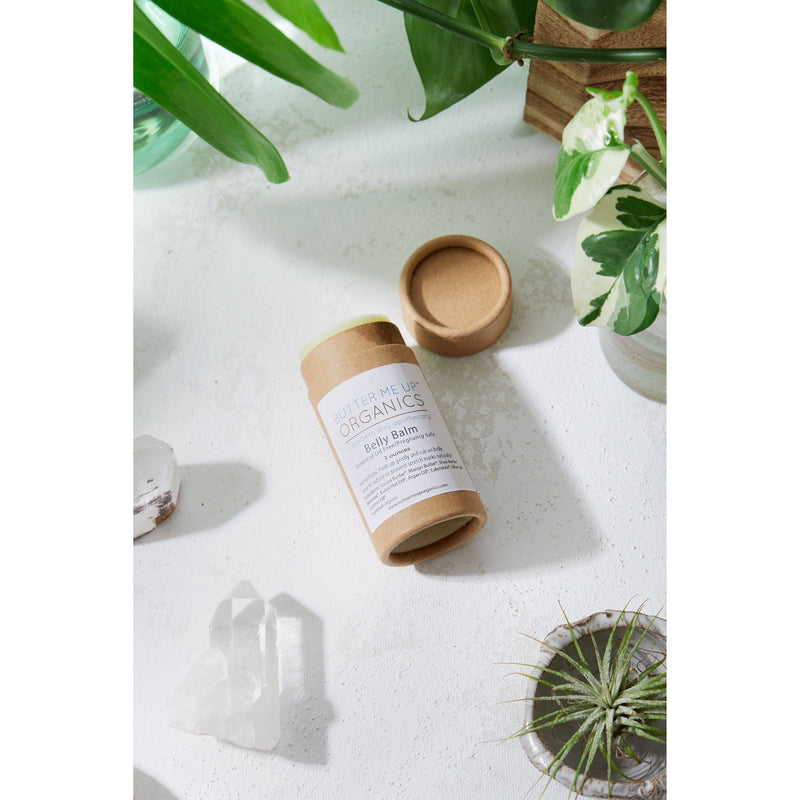 Butter Me Up Organics Belly Balm / Organic Pregnancy Balm / Strech Mark Balm Body, baby Light Gray