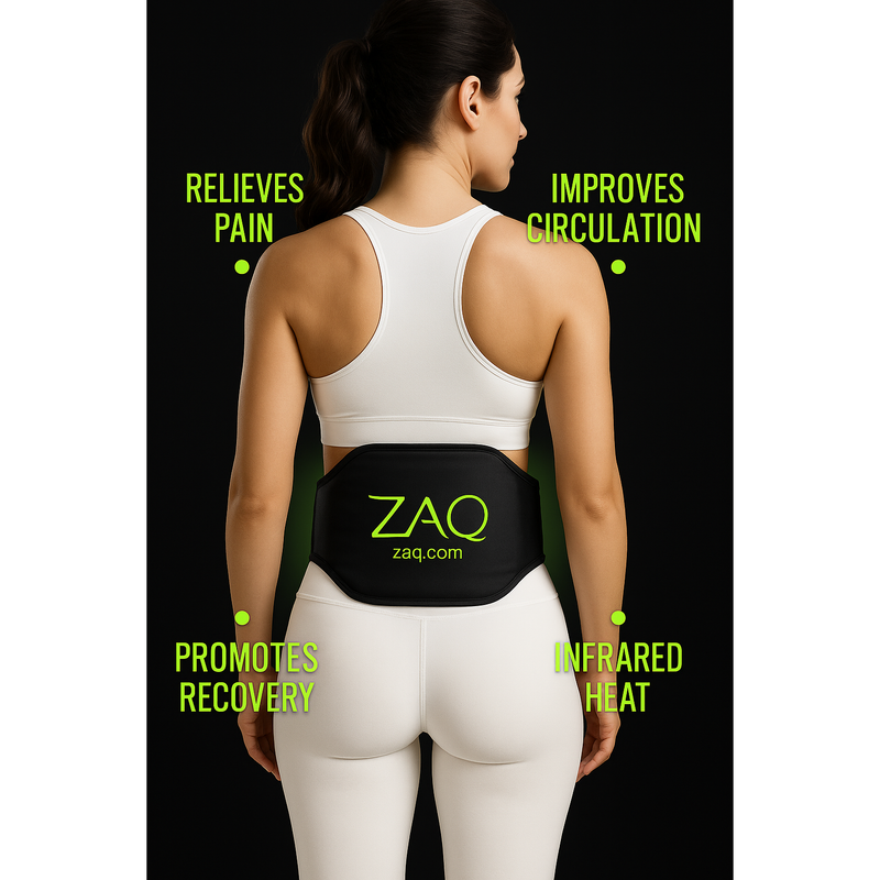 ZAQ Skin & Body REVA Multifunctional Infrared Heat, PEMF  Belt for Enhanced Wellness and Relaxation Black