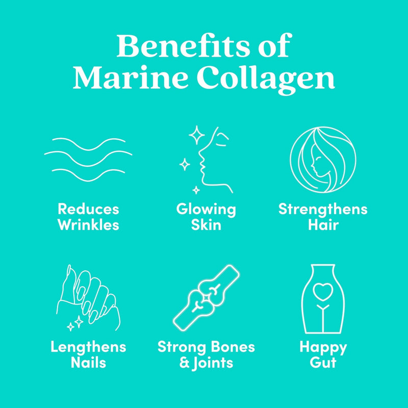 Further Food Unflavored Marine Collagen Powder Collagen Dark Turquoise 1 Pack,2 Pack,3 Pack