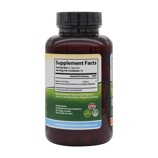 Advanced Functional Medicine Supplements Berberine 90ct. (supports metabolism, may assist in healthy A1c levels) Dark Slate Gray