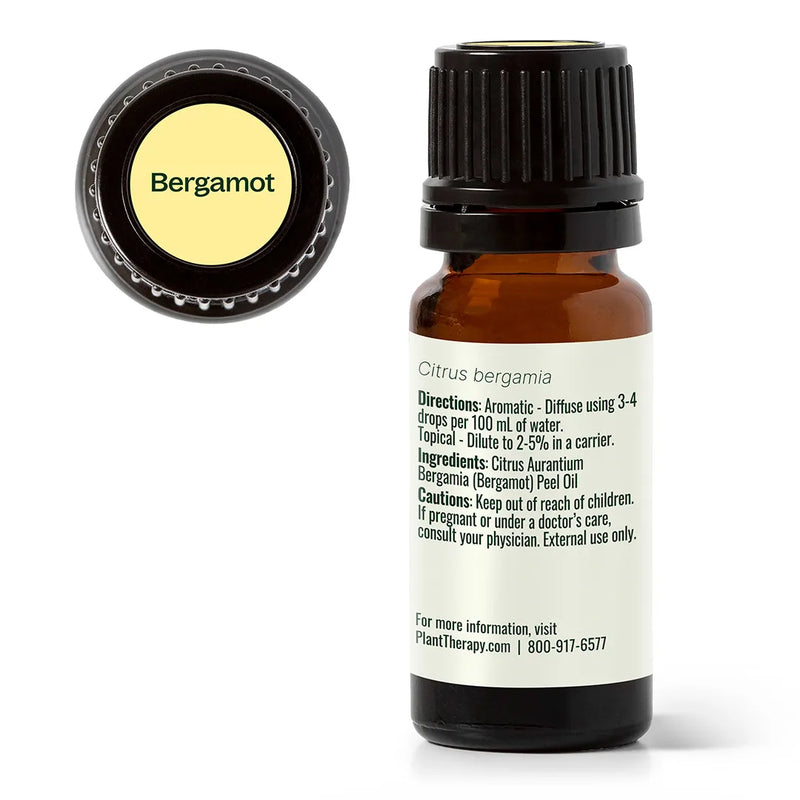 Plant Therapy Bergamot Essential Oil Essential Oil White Smoke 10 mL,30 mL,100 mL