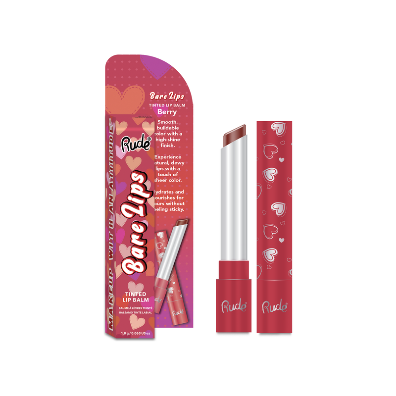 Rude Cosmetics Bare Lips Tinted Lip Balm Lip Balm White Smoke Berry