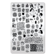 UberChic Beauty Better With Coffee Stamping Plate Black