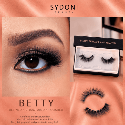 Sydoni Skincare and Beauty SYDONI "BETTY" LUXURY MINK LASHES - Defined, Structured, Polished Mink Lashes Salmon