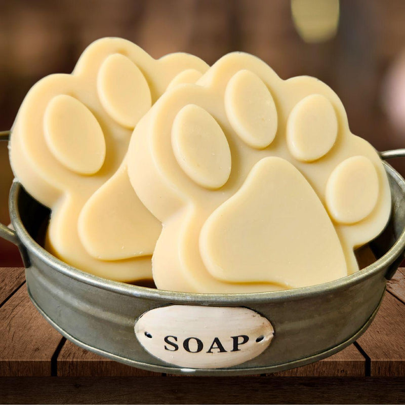 Fern Valley Soap Natural Goat Milk Soap | Dog Shampoo Bar | Big Paw Goat Milk Soap Light Goldenrod Oatmeal,No Oatmeal