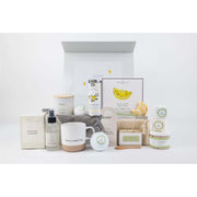 Lizush Get Well Gift Basket, All Natural Care Package Gift set for new mom Light Gray No,Yes