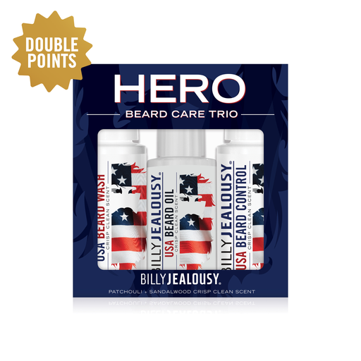 Billy Jealousy Hero Beard Care Trio Kit Beard White Smoke