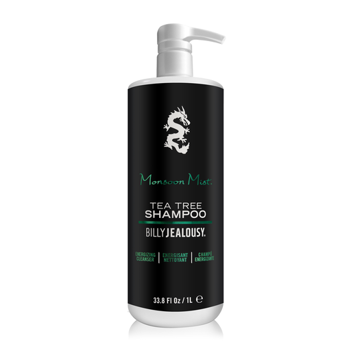 Billy Jealousy Monsoon Mist Tea Tree Shampoo Hair Black 1 Liter