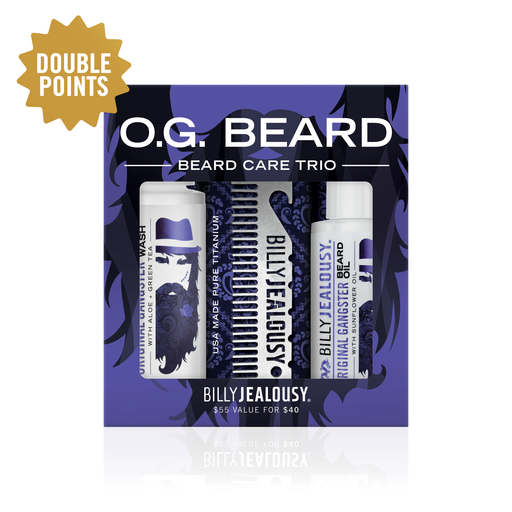 Billy Jealousy O.G. Beard Care Trio Kit Beard White Smoke