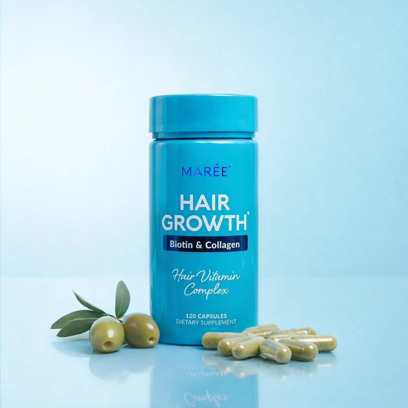 Maree Biotin & Collagen Hair Growth Complex Alice Blue 1 item - Complete your routine,2 items - Good choice,3 items - Best price