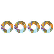 Peelz Birds of Paradise Patch  Tape Designed for the FreeStyle Libre 2 Patch Medical Tape White Smoke 4-Pack Libre