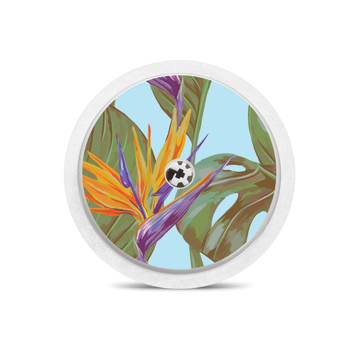 Peelz Birds of Paradise for Freestyle Libre 2 Peelz/Stickers White Smoke Sensor Only
