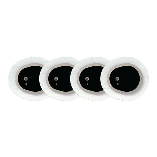 Peelz Black Sticker Designed for the DEXCOM G7 and Stelo Transmitter Peelz/Stickers Black 4-pack (Set of 4 Stickers)