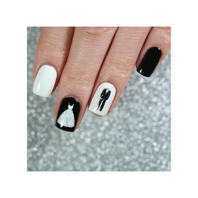 UberChic Beauty Elements of Love Stamping Plate Dark Gray