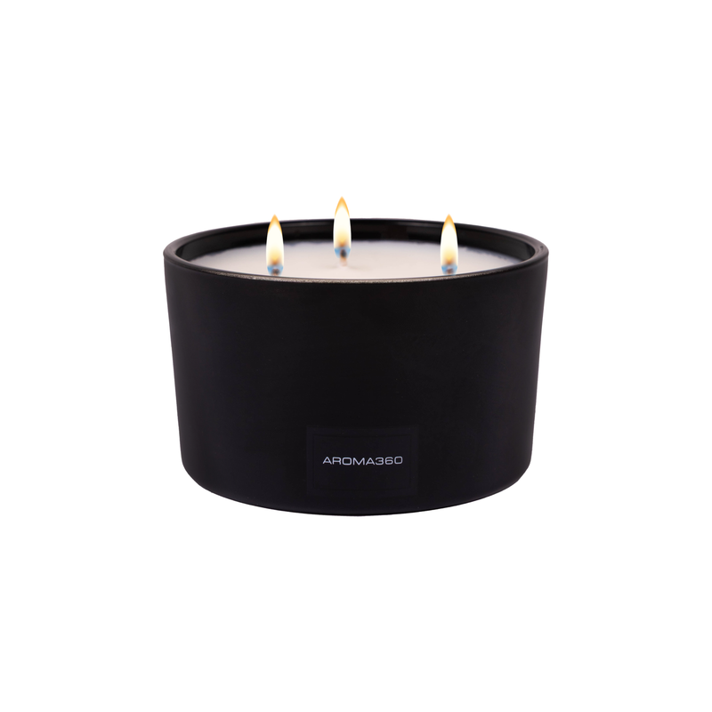 Aroma360 My Way 3-Wick Candle Candle Black Black