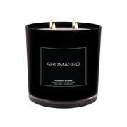 Aroma360 Midnight in Paris 4-Wick Candle Candle Black Black