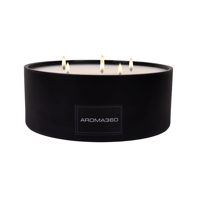 Aroma360 Iris 6-Wick Candle Candle Black Black