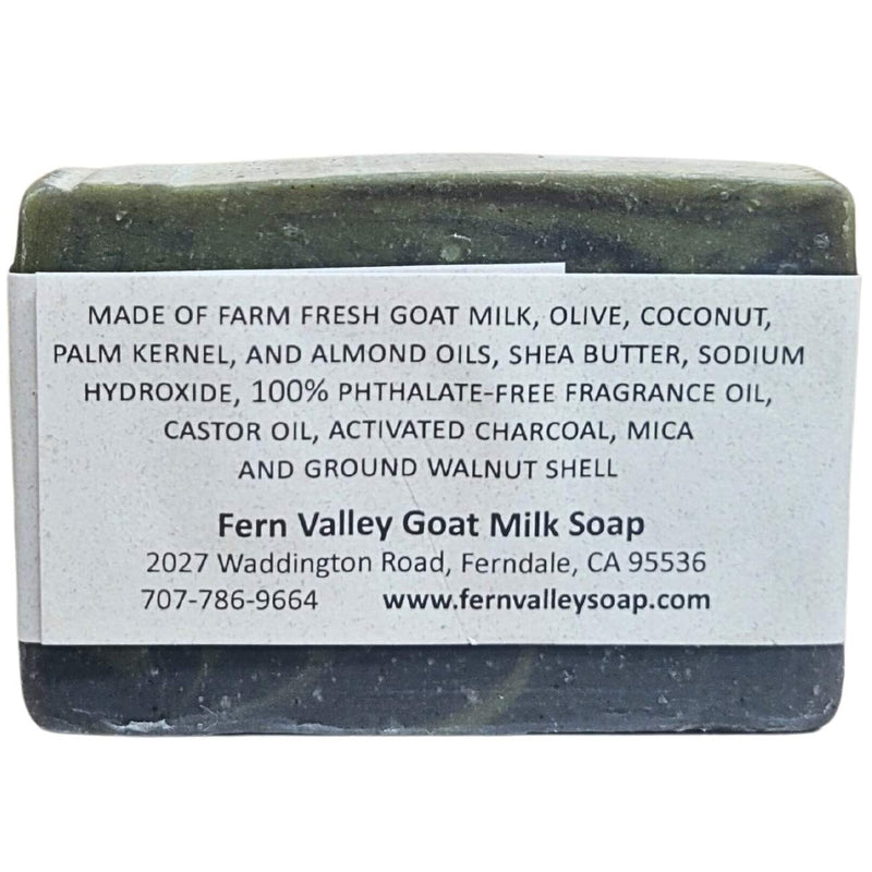 Fern Valley Soap Natural Goat Milk Soap | Sexy Exfoliating  Scrub For Men | Black Jack Goat Milk Soap Light Gray