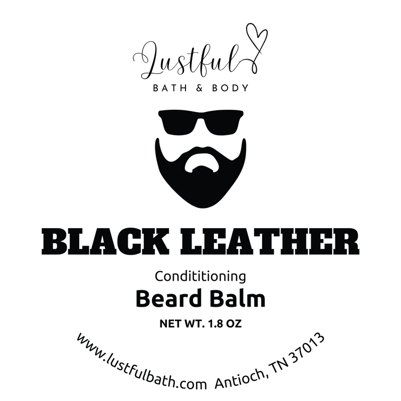 Lustful Bath, LLC LUSTFUL CONDITIONING BEARD BALM Beard Oil Black BACCARAT,BLACK LEATHER,BLEU,BOURBON TOBACCO,CEDAR MUSK,CREED,ENVY,SANDALWOOD VANILLA,UNSCENTED