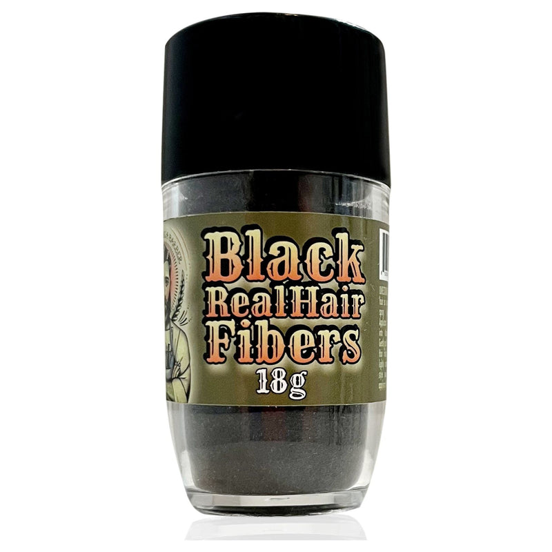 officialilovebeingabarber Black Real Hair Fibers Gray