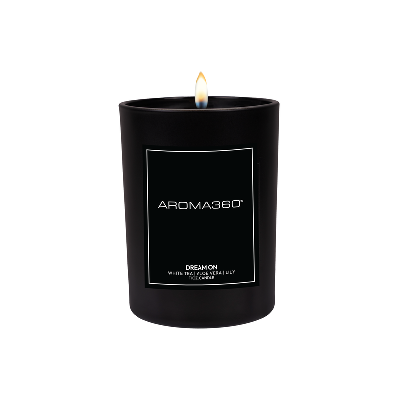 Aroma360 Dream On Single-Wick Candle Candle Black Black