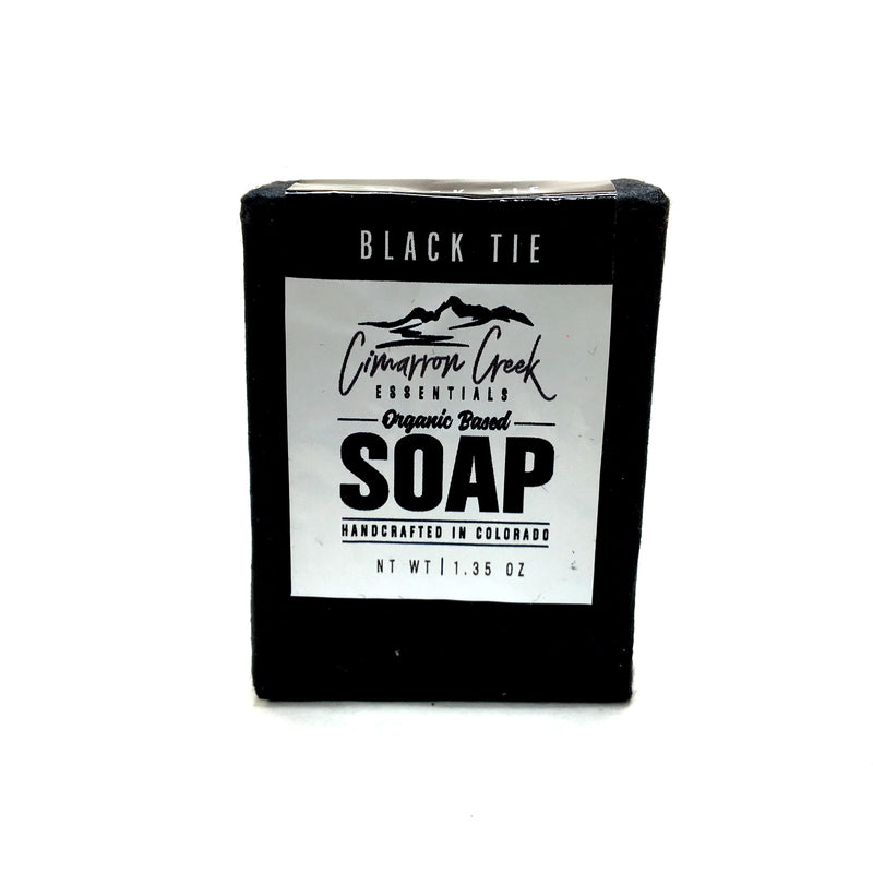 Cimarron Creek Essentials Black Tie Organic Bar Soap 5.4oz Bath & Body Light Gray Travel Bar