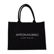 Aroma360 Luxury Canvas Tote Accessories Black Large / Black