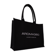 Aroma360 Luxury Canvas Tote Accessories Black Small / Black,Small / White,Large / Black,Large / White
