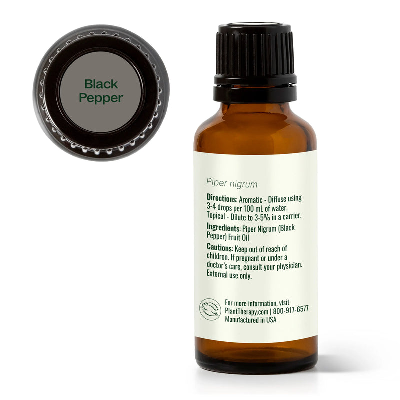 Plant Therapy Black Pepper Essential Oil Essential Oil White Smoke 10 mL
