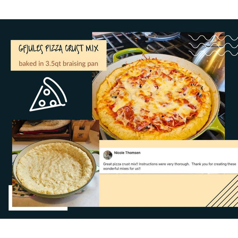 gfJules gfJules Gluten Free Pizza Crust Mix Black Pack of 1,Pack of 4,Case of 12