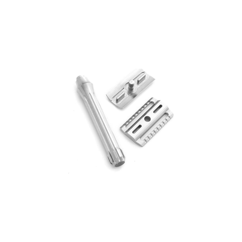 Blackland Razors Blackbird Razor Light Gray Machined / Standard / Safety Bar,Machined / Standard / Lite SB,Machined / Standard / Open Comb,Machined / Long / Safety Bar,Machined / Long / Lite SB,Machined / Long / Open Comb,Satin / Standard / Safety Bar,Satin / Standard / Lite SB,Satin / Standard / O