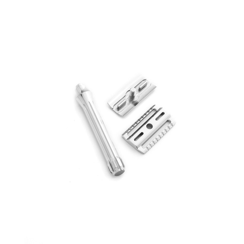 Blackland Razors Blackbird Razor White Smoke Machined / Standard / Safety Bar,Machined / Standard / Lite SB,Machined / Standard / Open Comb,Machined / Long / Safety Bar,Machined / Long / Lite SB,Machined / Long / Open Comb,Satin / Standard / Safety Bar,Satin / Standard / Lite SB,Satin / Standard / O