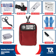 True Rescue Kit x2 with Wall Mount Dual Kit Wall Mount Package Bleeding Control Bundles Light Gray Intermediate Kit / C-A-T Gen 7 Tourniquet / Black