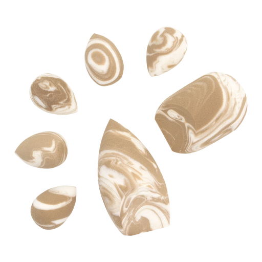 Profusion Cosmetics Blending Squad | 7-pc Beauty Sponge Set Makeup Brushes Tan