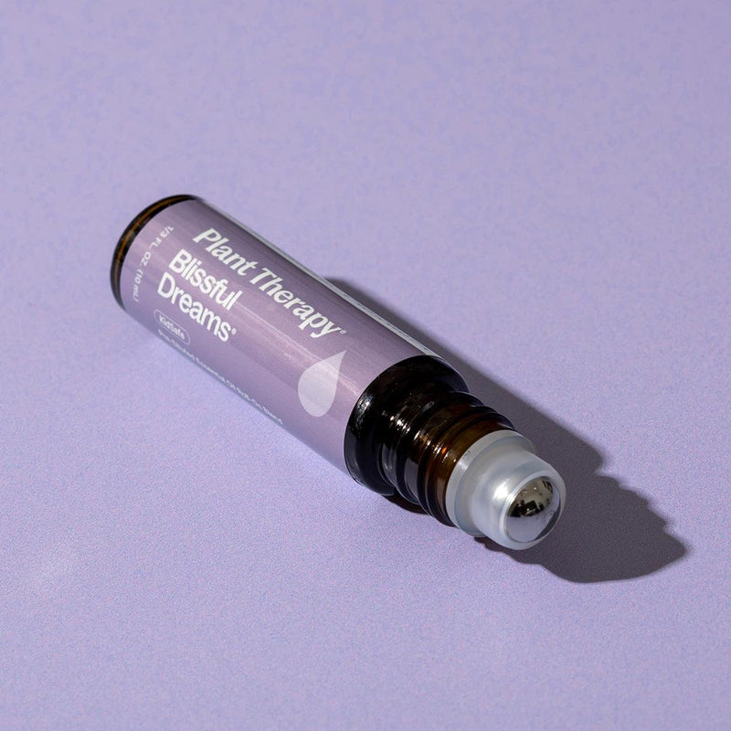 Plant Therapy Blissful Dreams Essential Oil Pre-Diluted Roll-On Essential Oil Dark Gray 10 mL